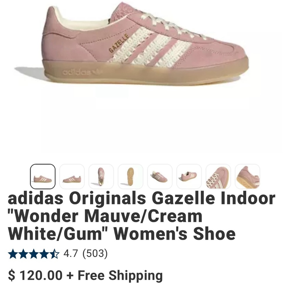 Adidas Gazelle Women’s Pink Sneakers (NWT)